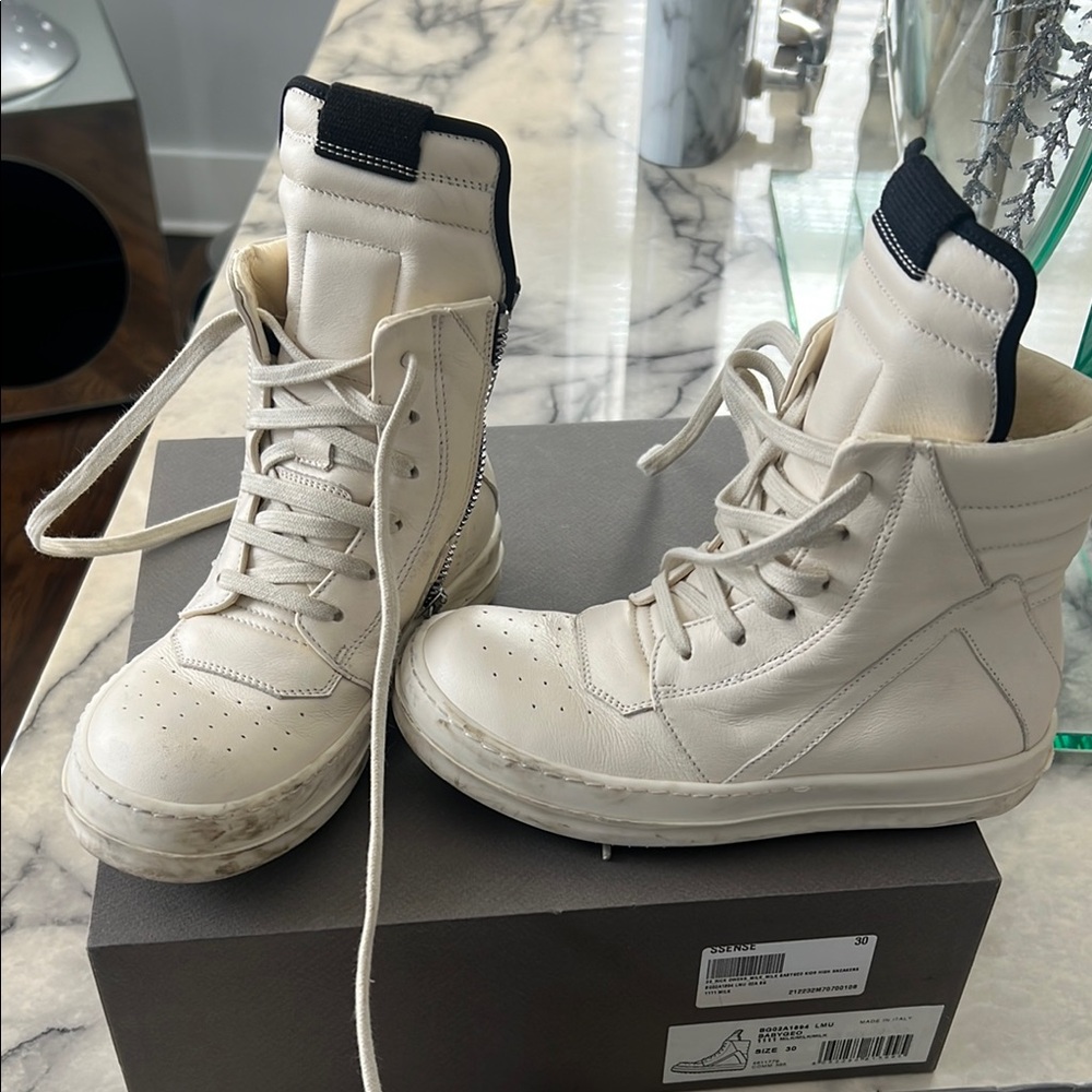 Rick Owens Babygeo Kids High Sneakers